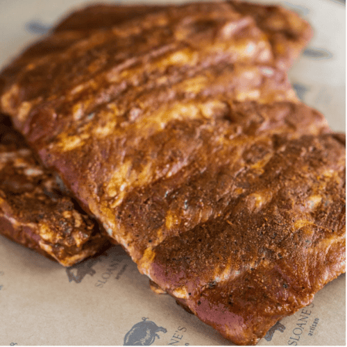 Spicy Rubbed Spare Ribs